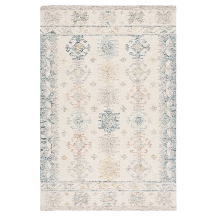 Safavieh MLP476M Micro-Loop Ivory / Blue Image 1