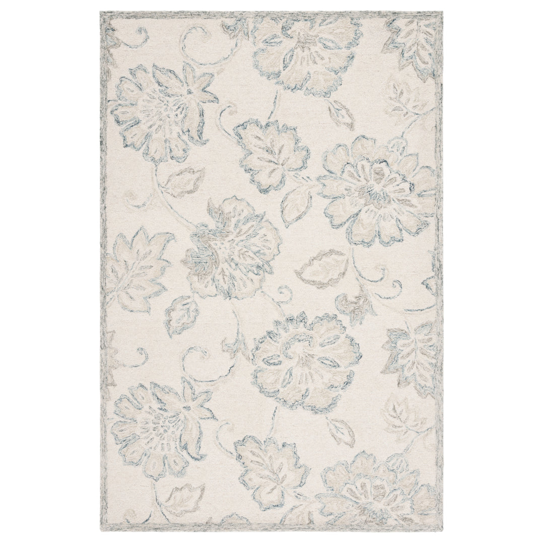 Safavieh MLP477A Micro-Loop Ivory / Blue Image 2