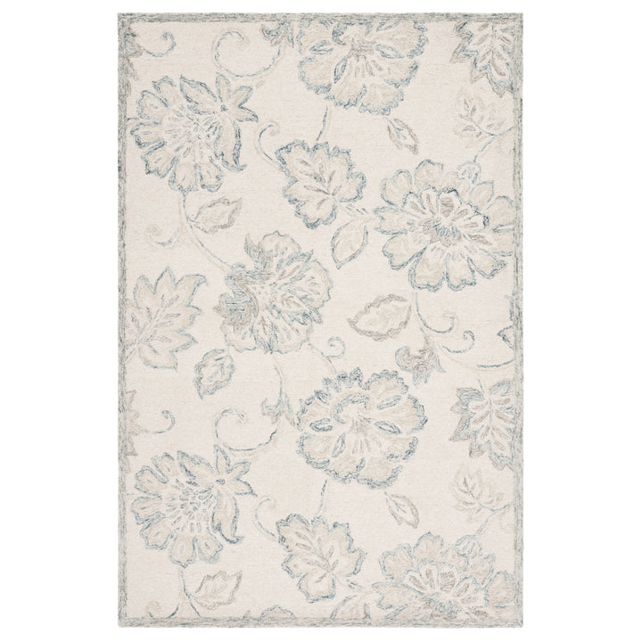 Safavieh MLP477A Micro-Loop Ivory / Blue Image 2