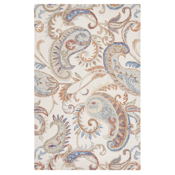 Safavieh MLP478P Micro-Loop Ivory / Rust Image 1