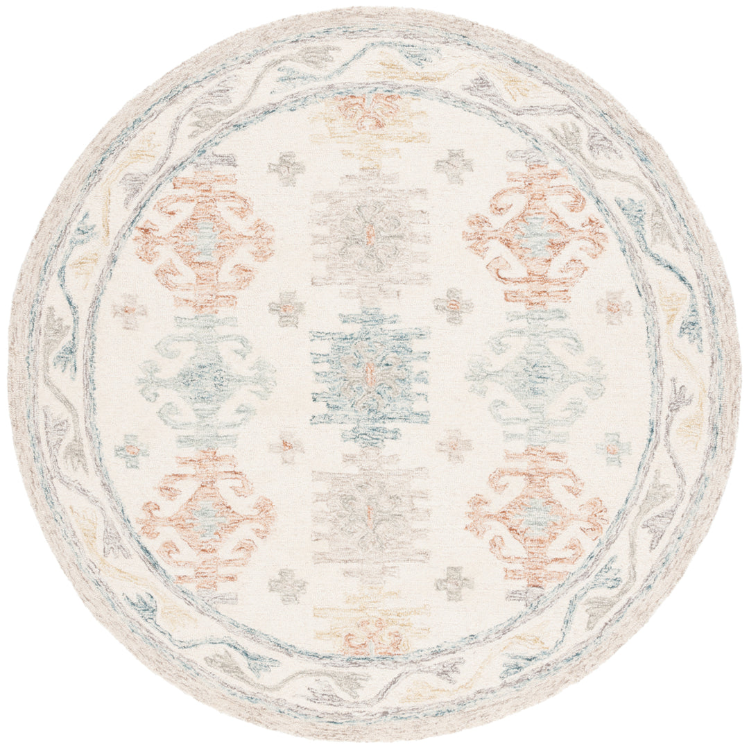 Safavieh MLP476M Micro-Loop Ivory / Blue Image 10