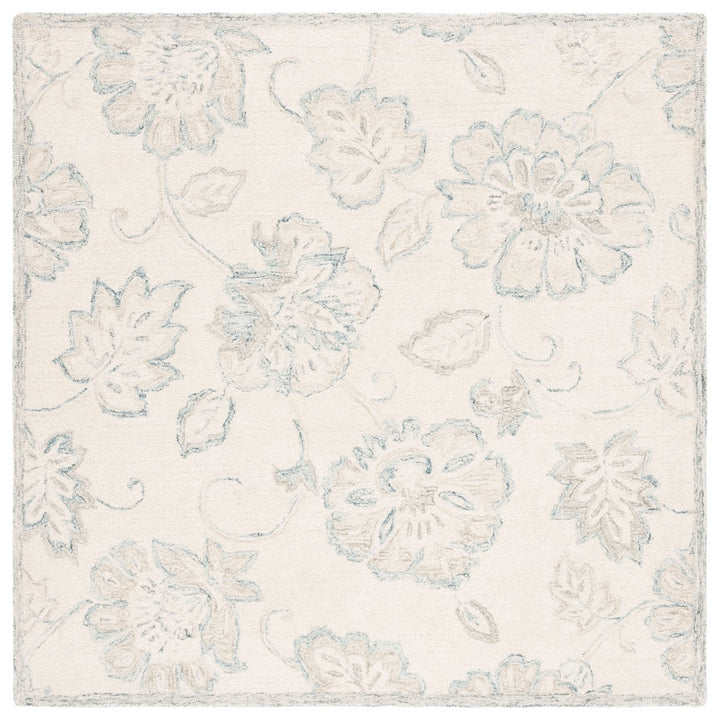 Safavieh MLP477A Micro-Loop Ivory / Blue Image 1