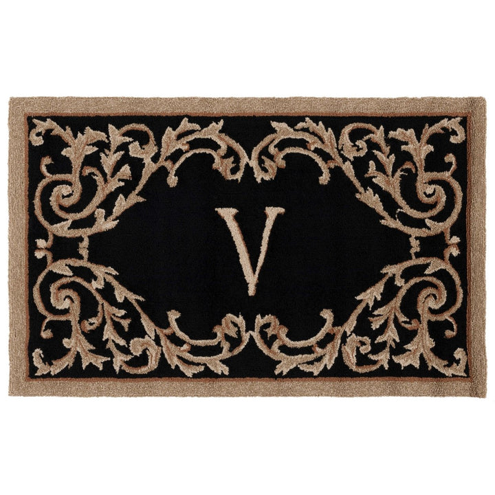 Safavieh MON228V Monogram Black Image 1