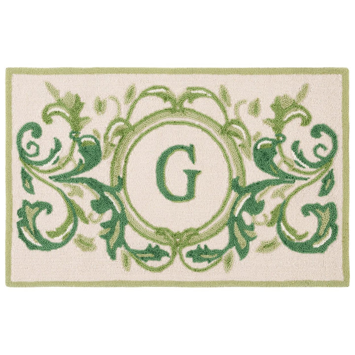 Safavieh MON262G Monogram Beige / Green Image 1