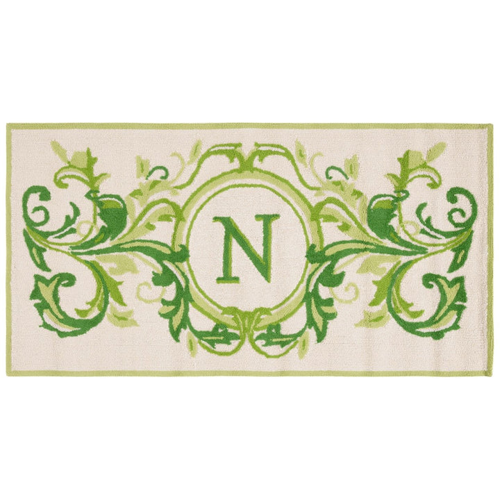 Safavieh MON262N Monogram Beige / Green Image 1