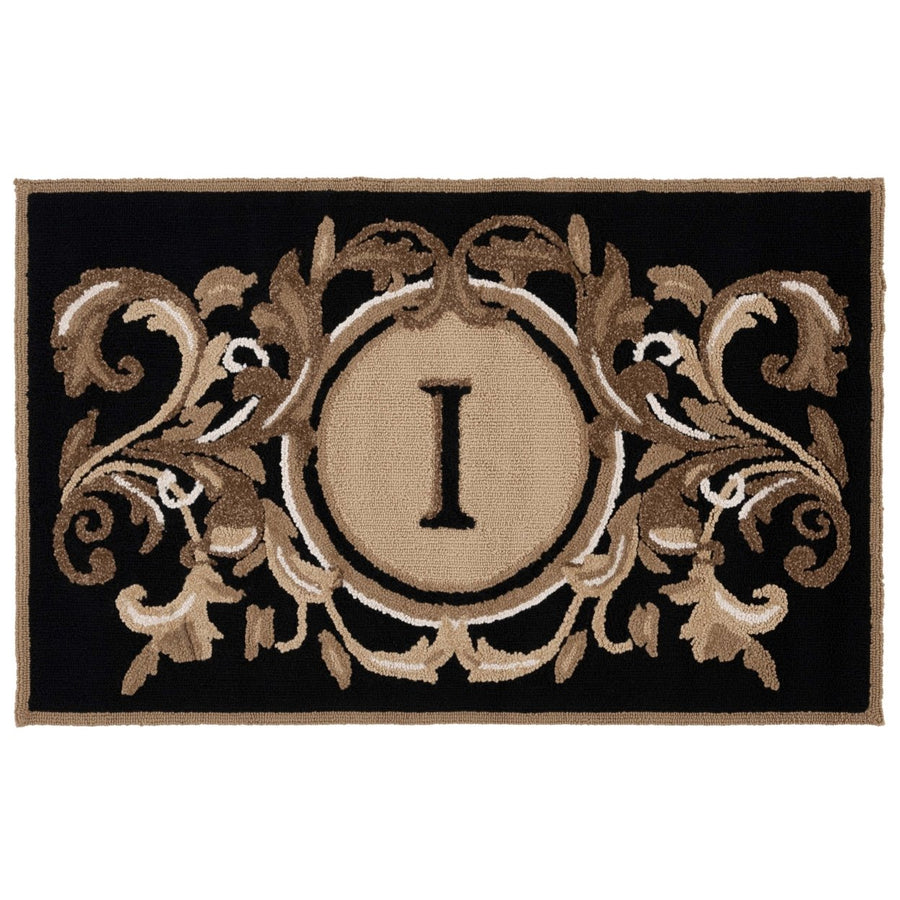 Safavieh MON264I Monogram Black / Brown Image 1