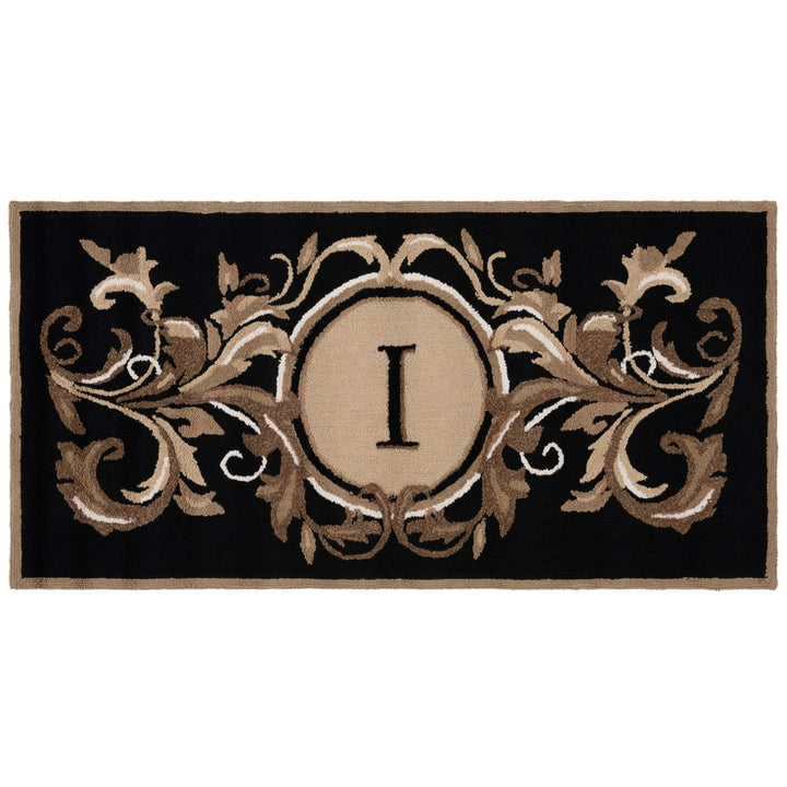 Safavieh MON264I Monogram Black / Brown Image 2