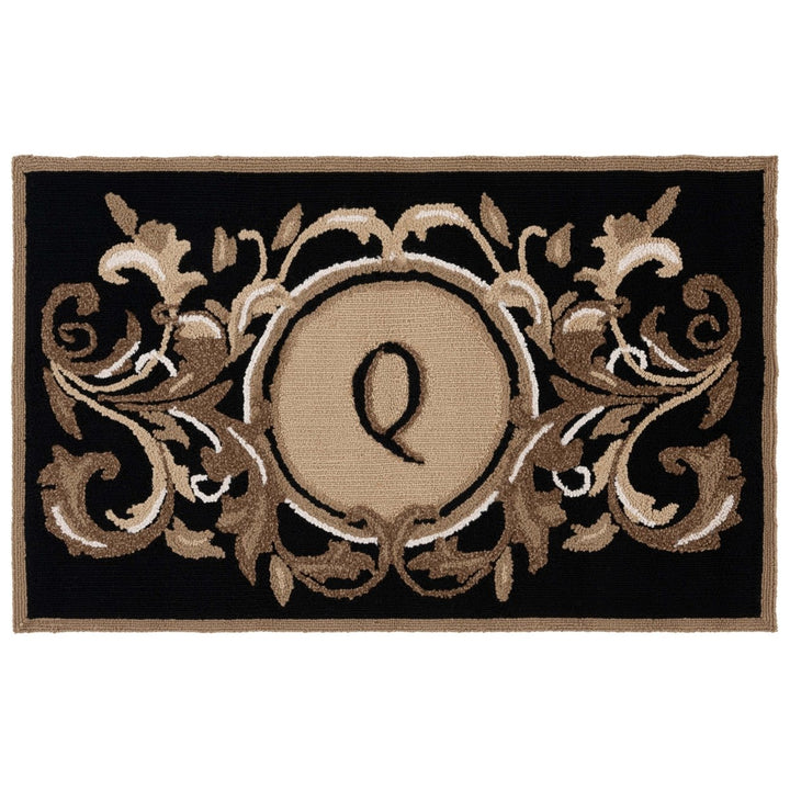 Safavieh MON264Q Monogram Black / Brown Image 1