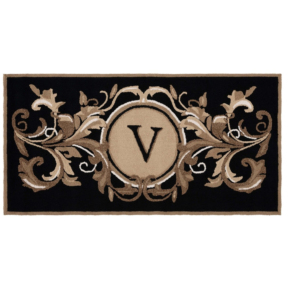 Safavieh MON264V Monogram Black / Brown Image 2