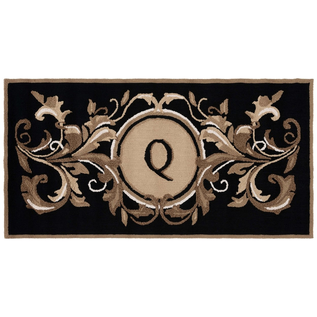 Safavieh MON264Q Monogram Black / Brown Image 1