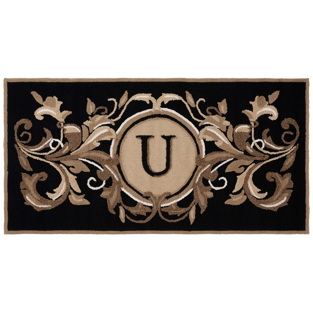 Safavieh MON264U Monogram Black / Brown Image 2