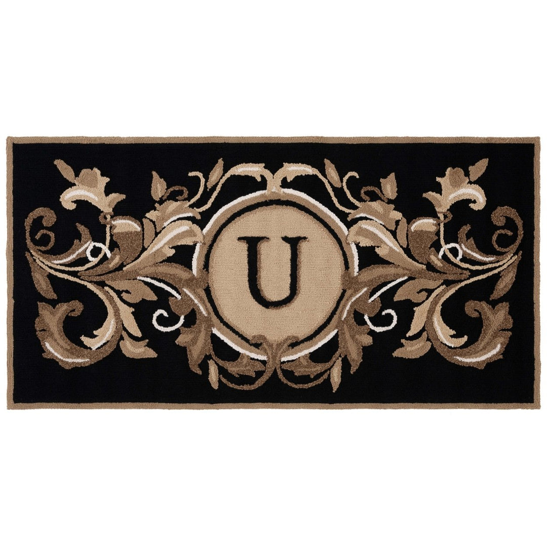 Safavieh MON264U Monogram Black / Brown Image 2