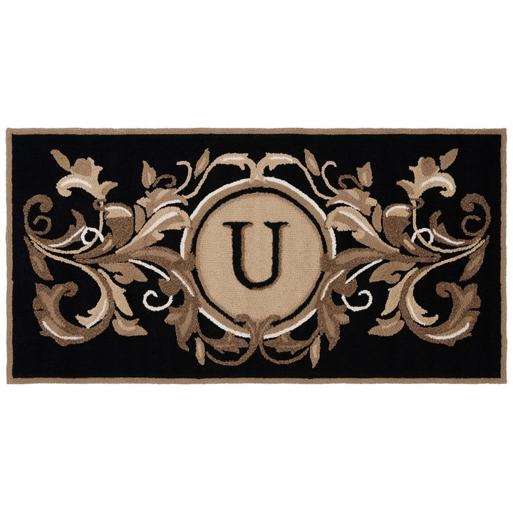 Safavieh MON264U Monogram Black / Brown Image 2