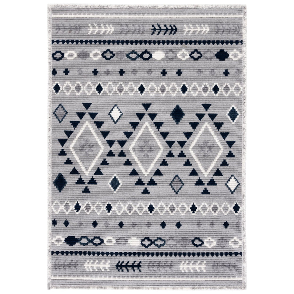 Safavieh MRK606G Marrakesh Grey / Navy Image 2