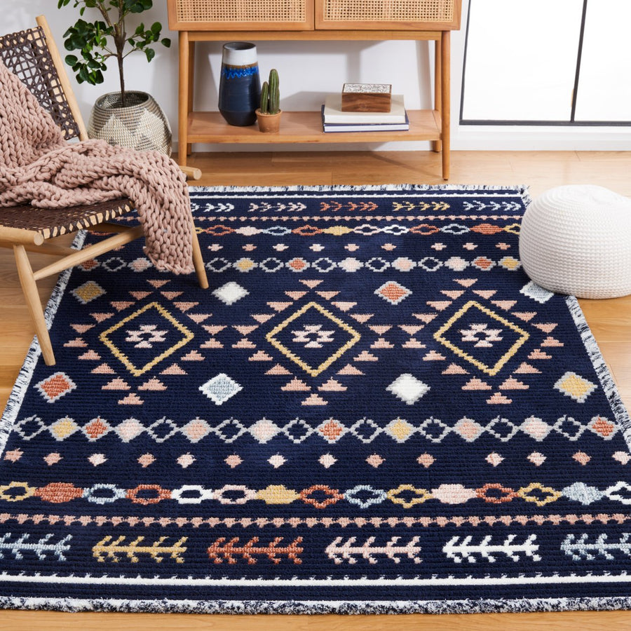 Safavieh MRK606N Marrakesh Navy / Multi Image 1