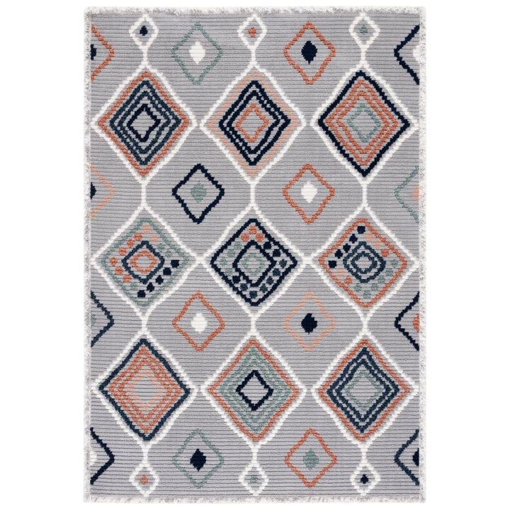 Safavieh MRK608G Marrakesh Grey / Blue Rust Image 2