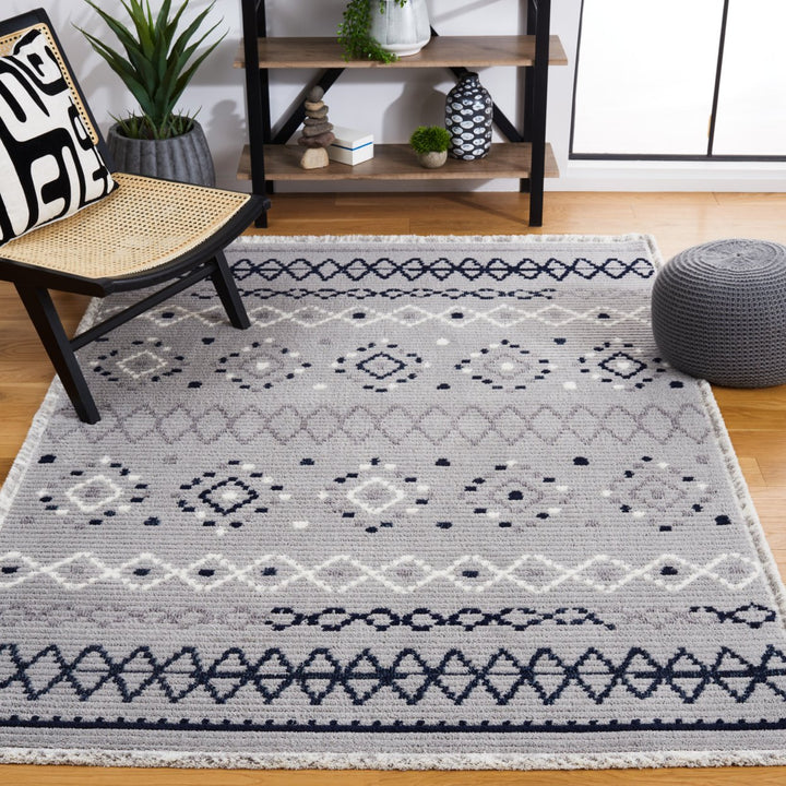 Safavieh MRK612F Marrakesh Grey / Navy Image 1