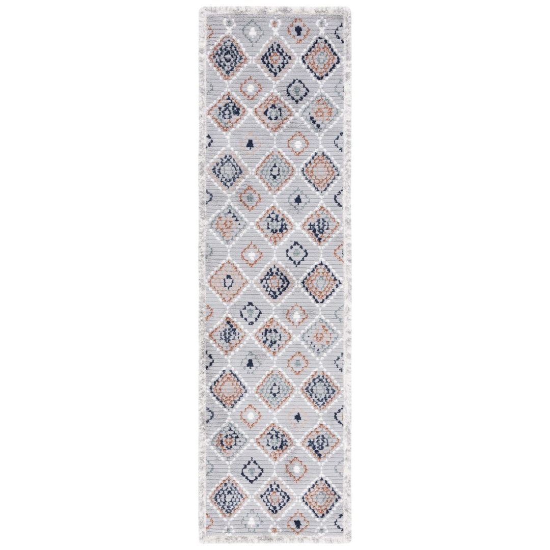 Safavieh MRK608G Marrakesh Grey / Blue Rust Image 10