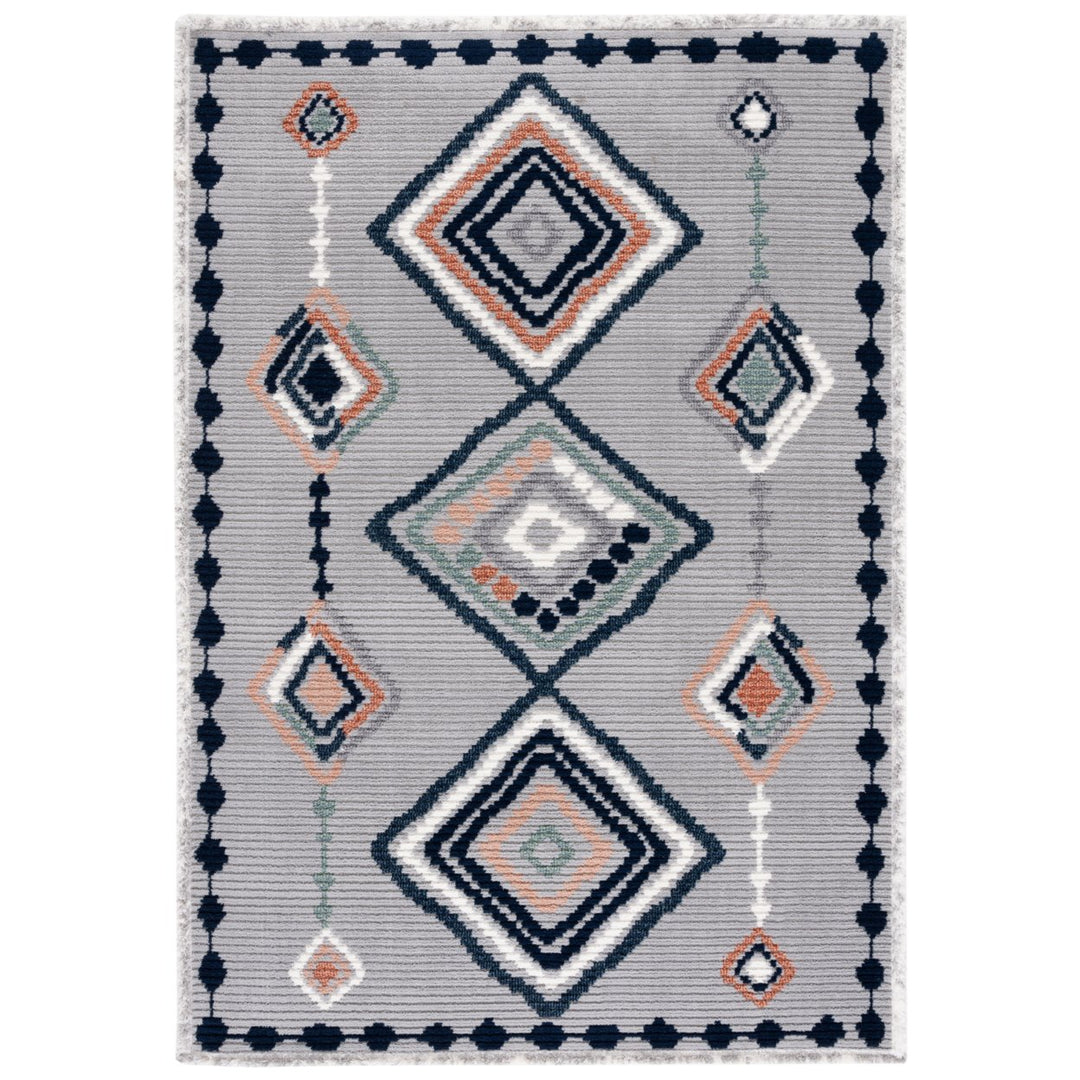 Safavieh MRK616F Marrakesh Grey / Blue Rust Image 2