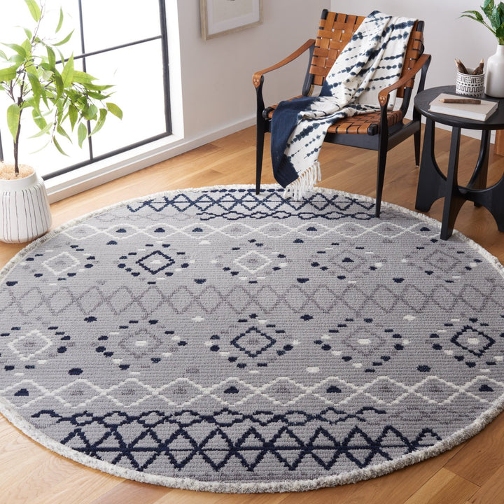 Safavieh MRK612F Marrakesh Grey / Navy Image 8