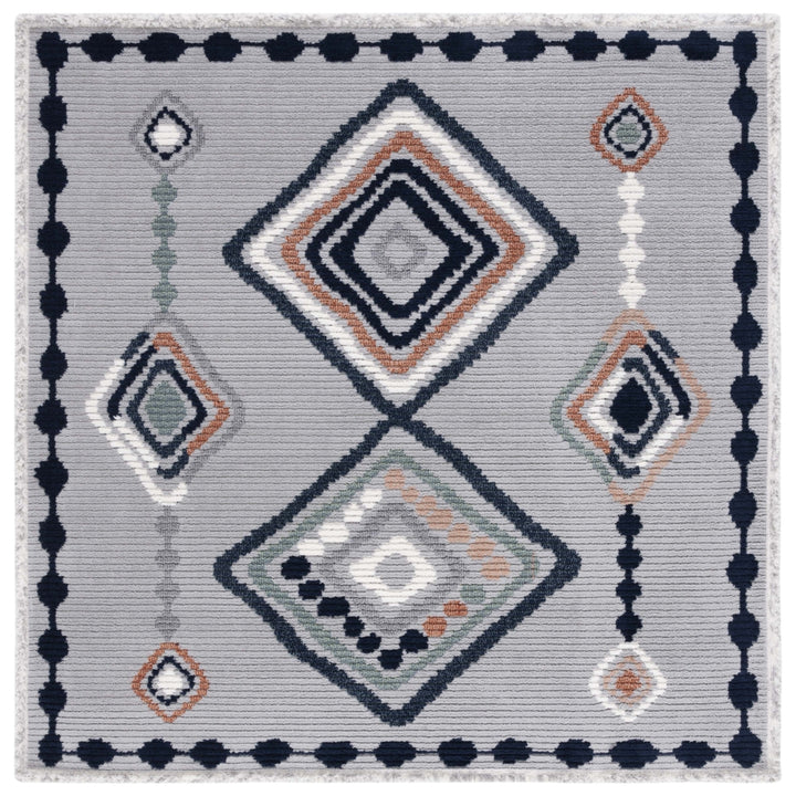 Safavieh MRK616F Marrakesh Grey / Blue Rust Image 12