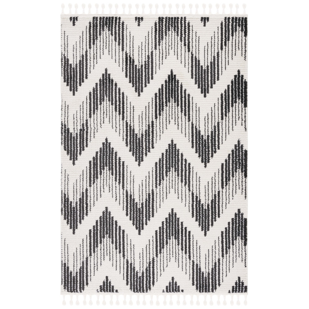 Safavieh MRT101A Moroccan Tassel Ivory / Black Image 2