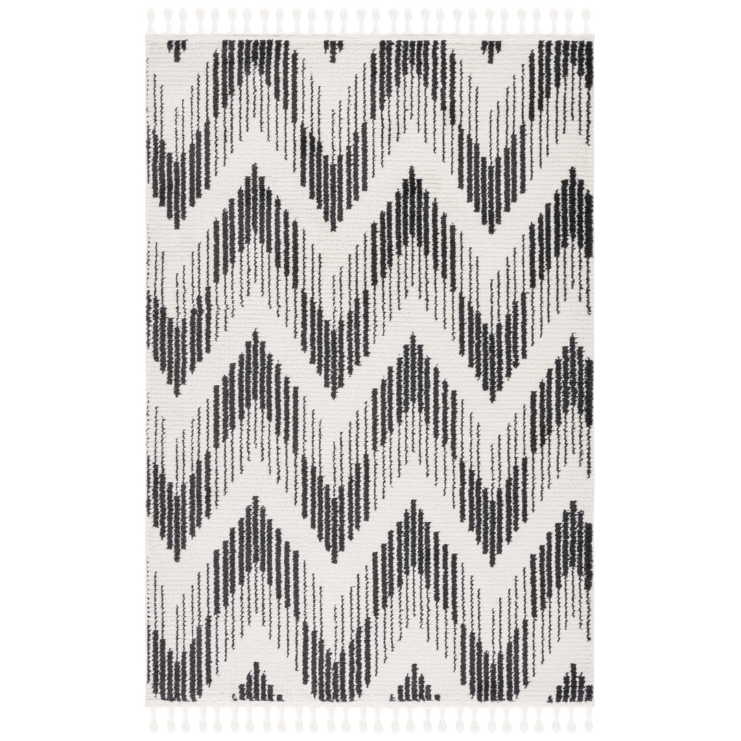 Safavieh MRT101A Moroccan Tassel Ivory / Black Image 2