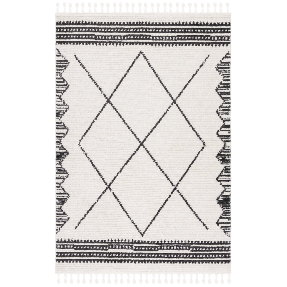 Safavieh MRT103A Moroccan Tassel Ivory / Black Image 2