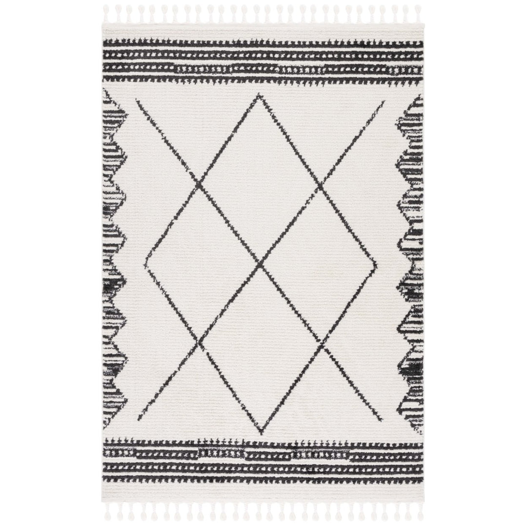 Safavieh MRT103A Moroccan Tassel Ivory / Black Image 2