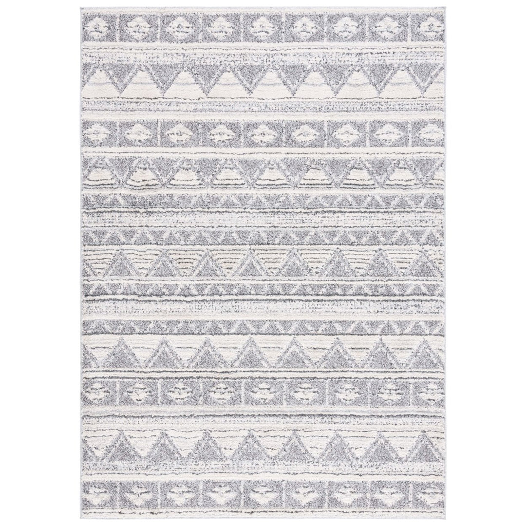 Safavieh MSR0750A Martha Stewart Lucia Shag Ivory Grey / Dark Grey Image 1