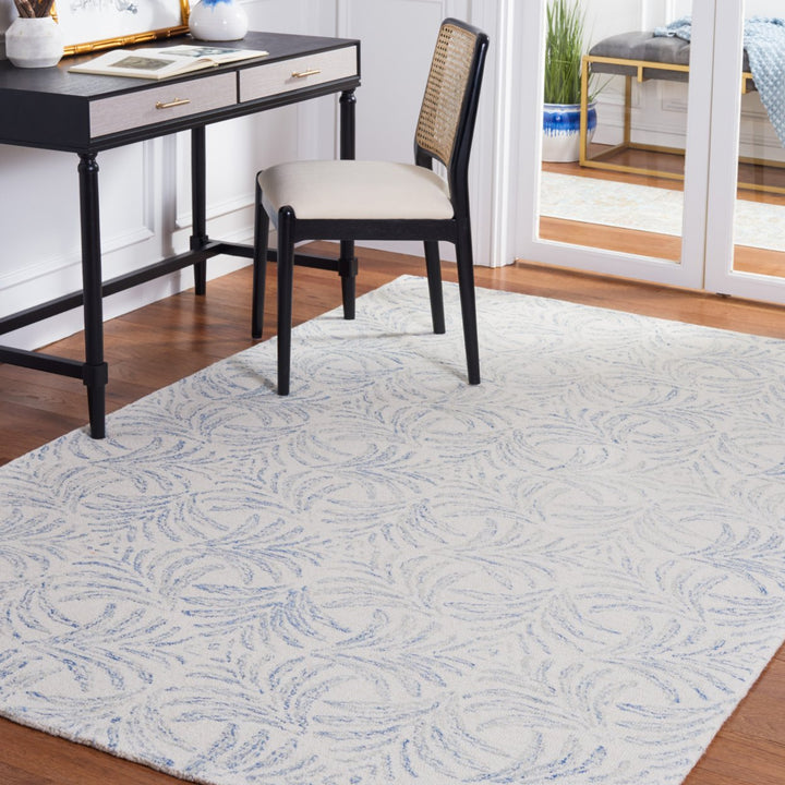 Safavieh MSR3528M Martha Stewart 300 Ivory / Blue Image 1