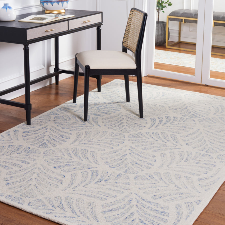 Safavieh MSR3529M Martha Stewart 300 Ivory / Blue Image 1