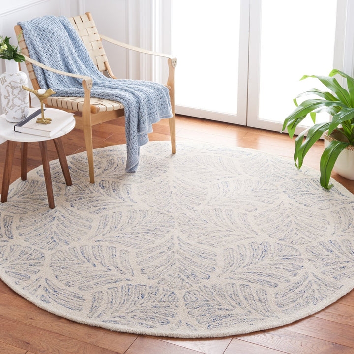 Safavieh MSR3529M Martha Stewart 300 Ivory / Blue Image 8