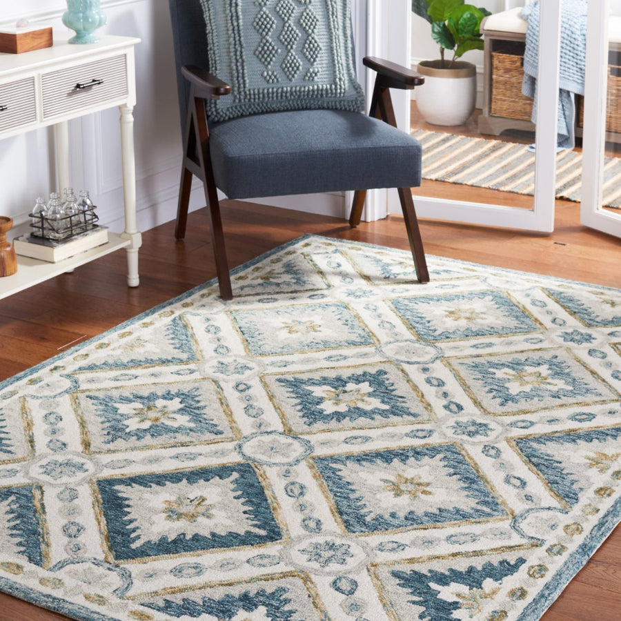 Safavieh MSR4652M Martha Stewart Blue / Ivory Image 1