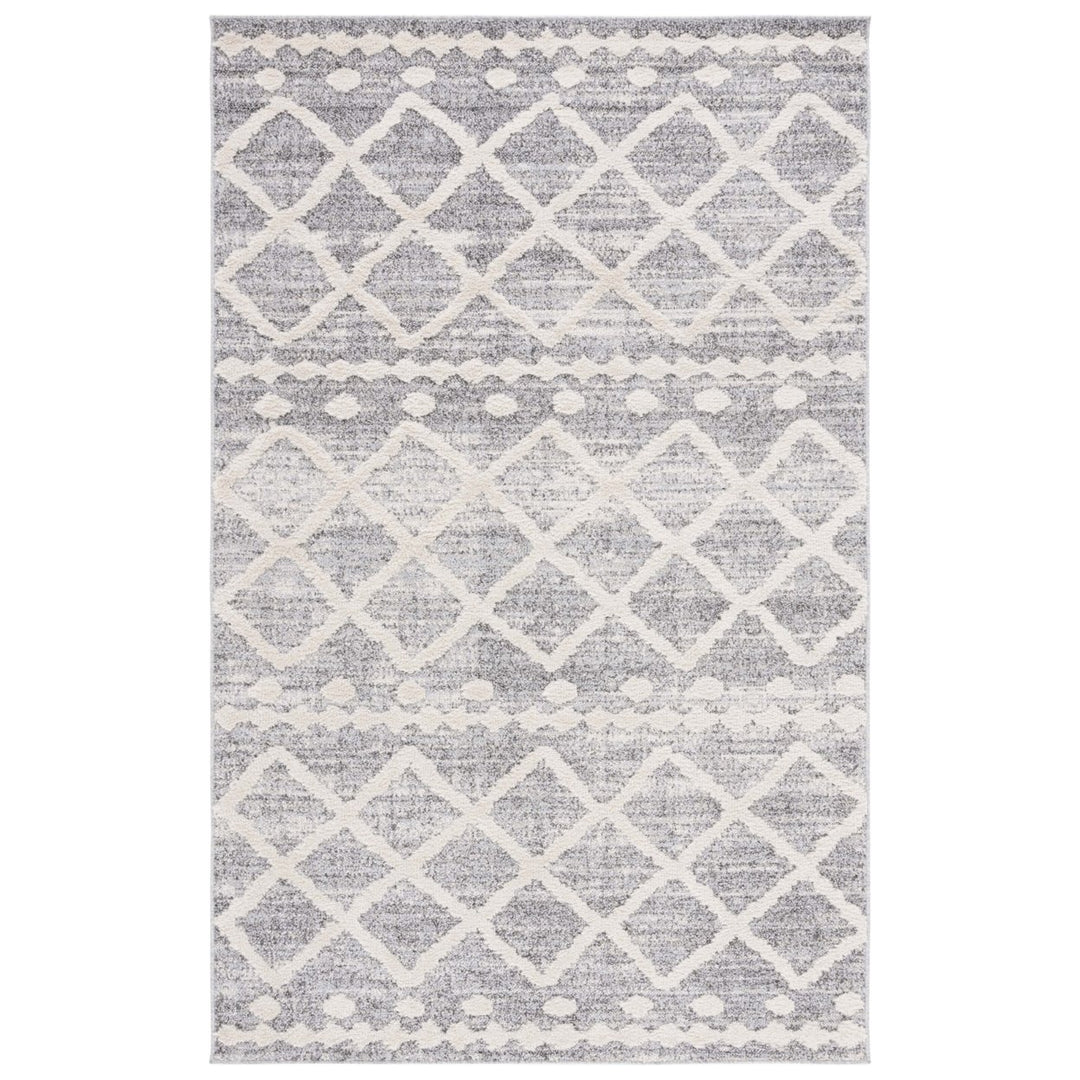 SAFAVIEH MSRS0750F Martha Stewart Lucia Shag Grey / Ivory Image 1