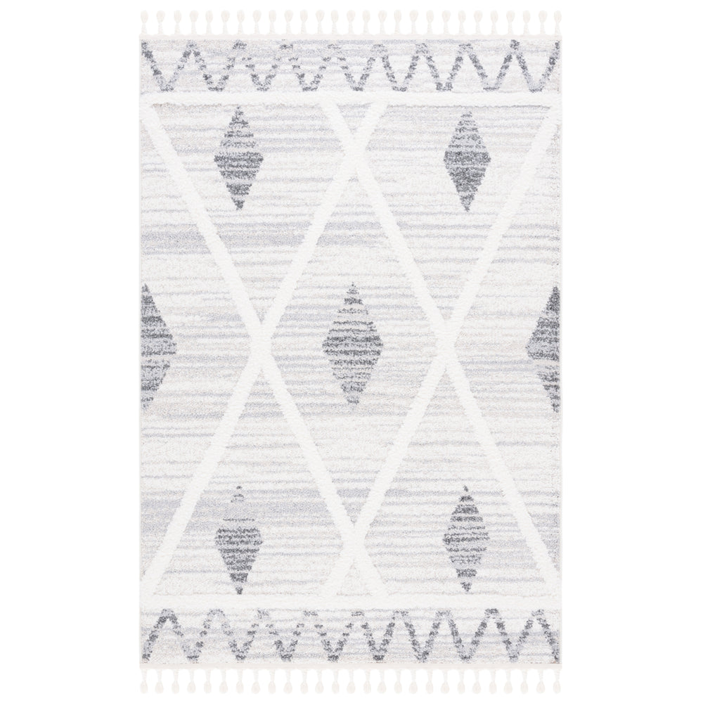 Safavieh MTS642A Moroccan Tassel Shag Beige / Grey Image 2