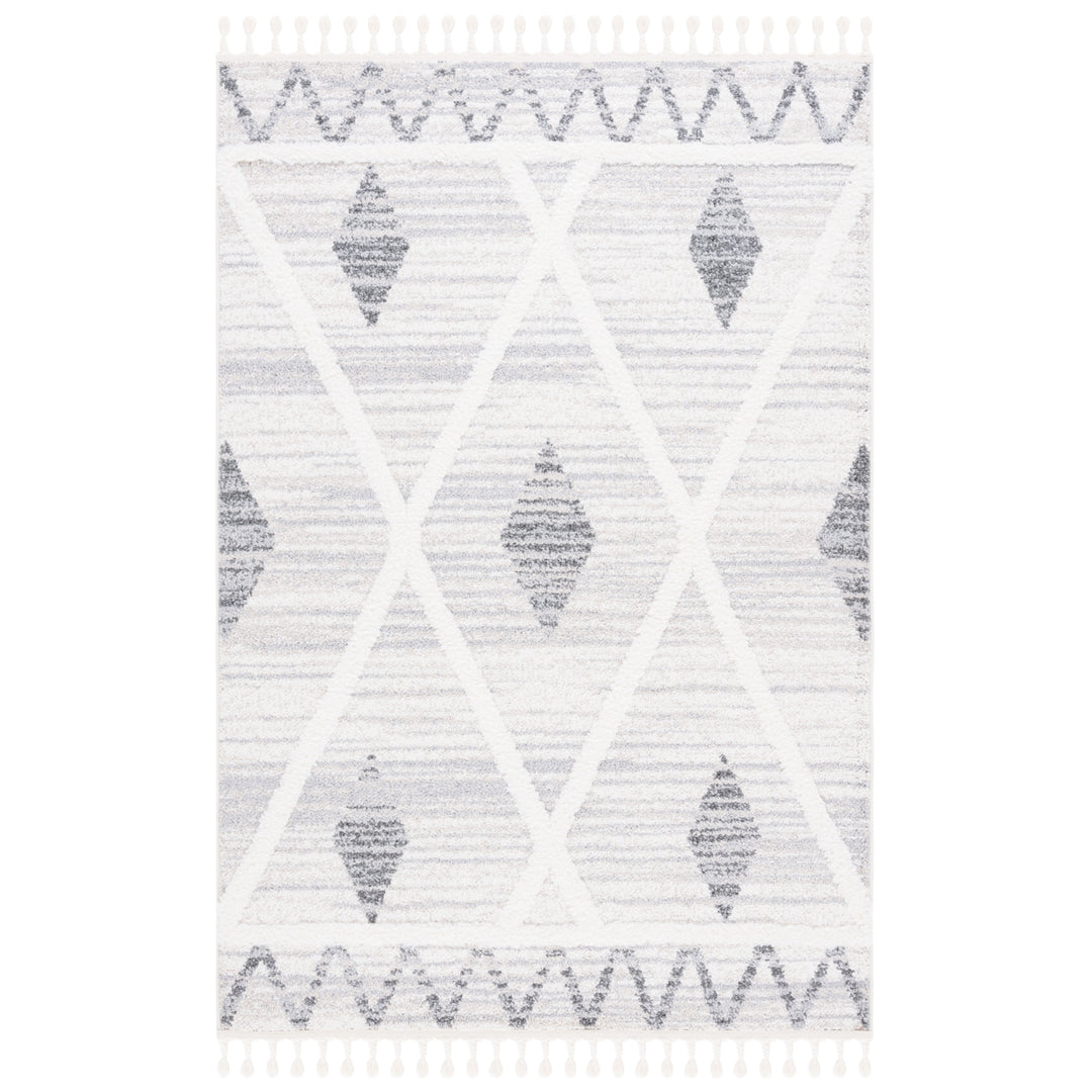 Safavieh MTS642A Moroccan Tassel Shag Beige / Grey Image 2