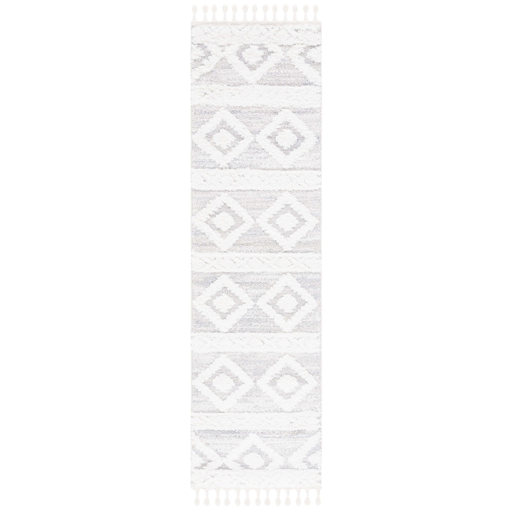 SAFAVIEH MTS640A Moroccan Tassel Shag Ivory / Beige Image 2