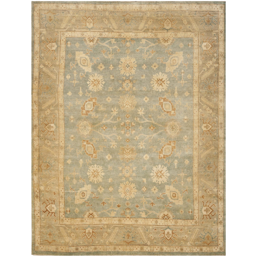 SAFAVIEH OSH124A Oushak Light Blue / Beige Image 1