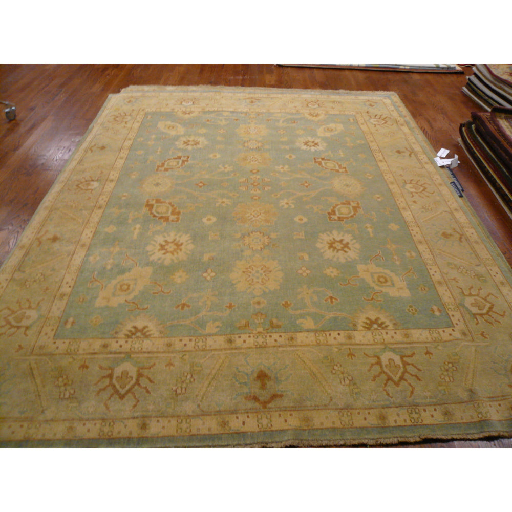 SAFAVIEH OSH124A Oushak Light Blue / Beige Image 2