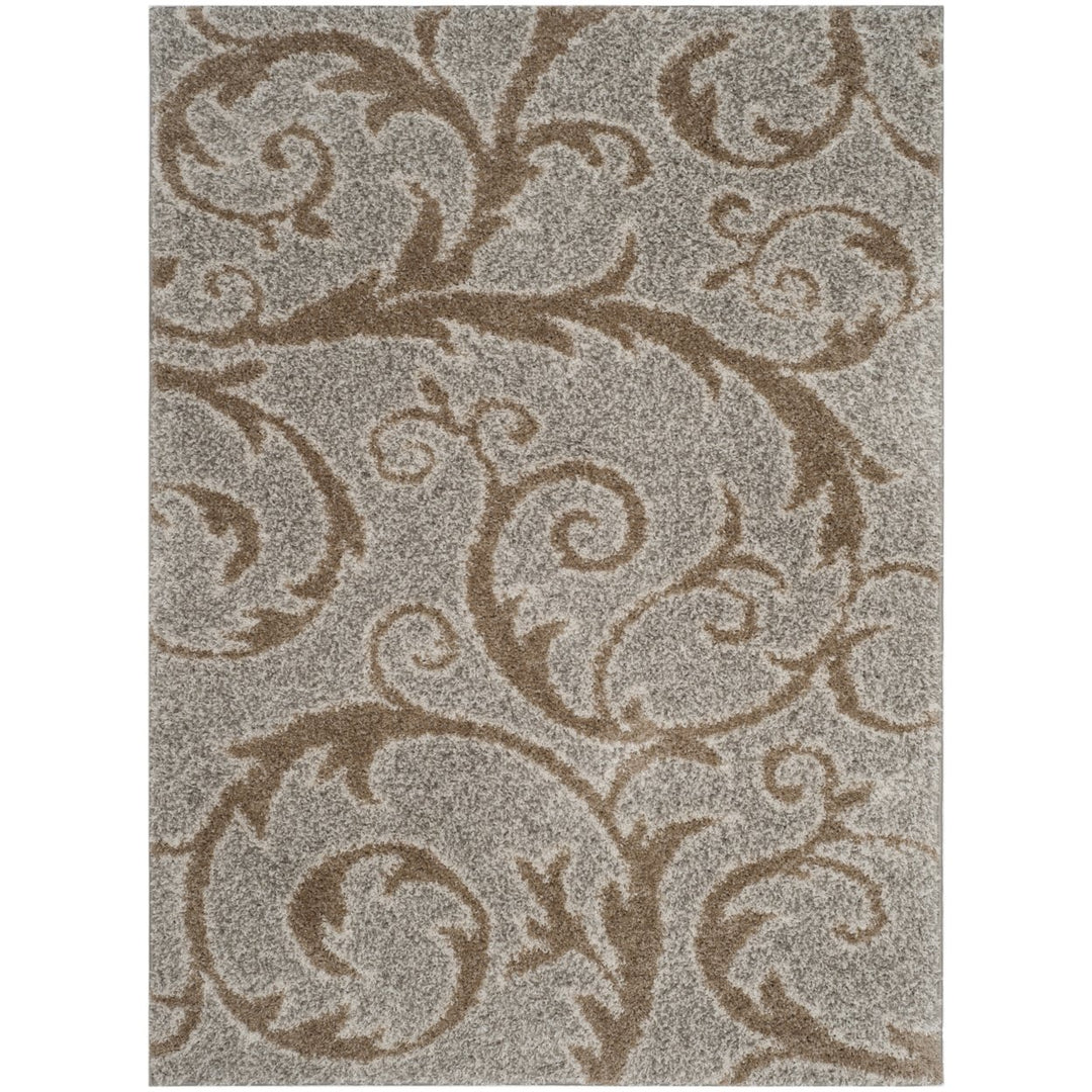 Safavieh SG167L  York Shag Grey / Beige Image 1