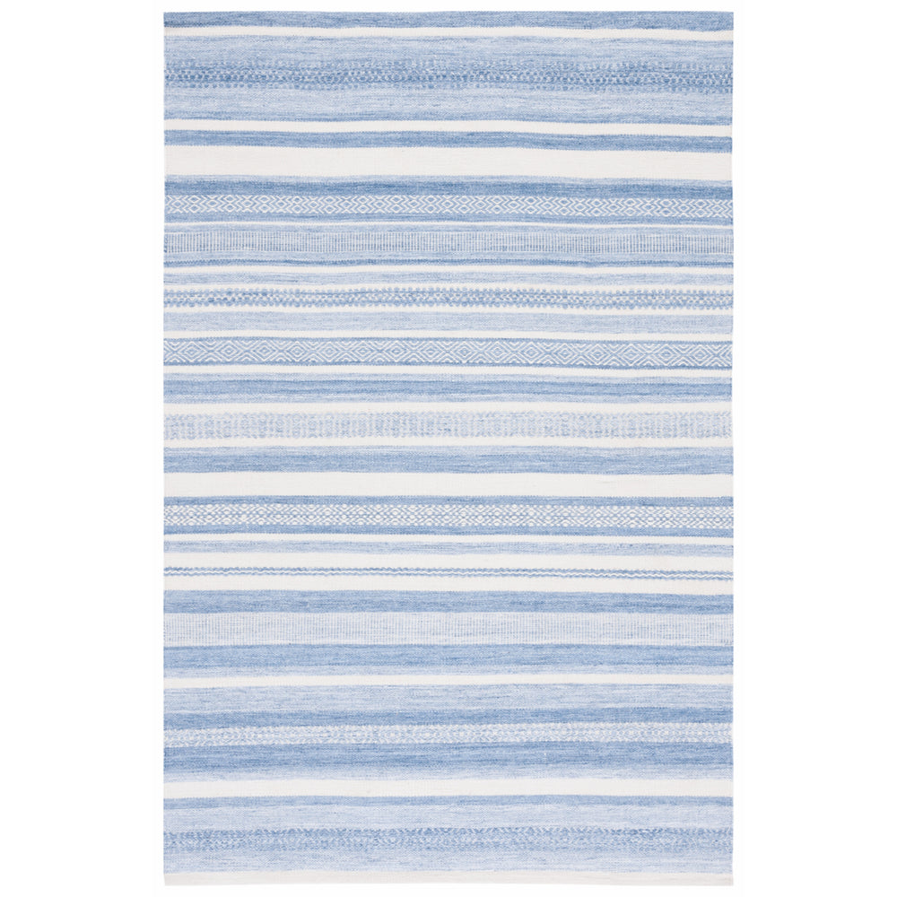 Safavieh STK425M Striped Kilim Blue / Ivory Image 2