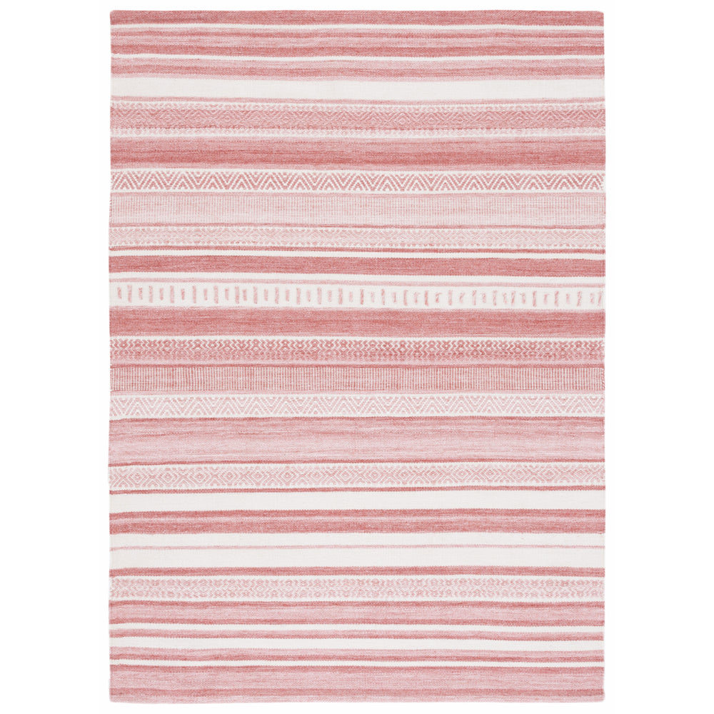 Safavieh STK430U Striped Kilim Pink / Ivory Image 2