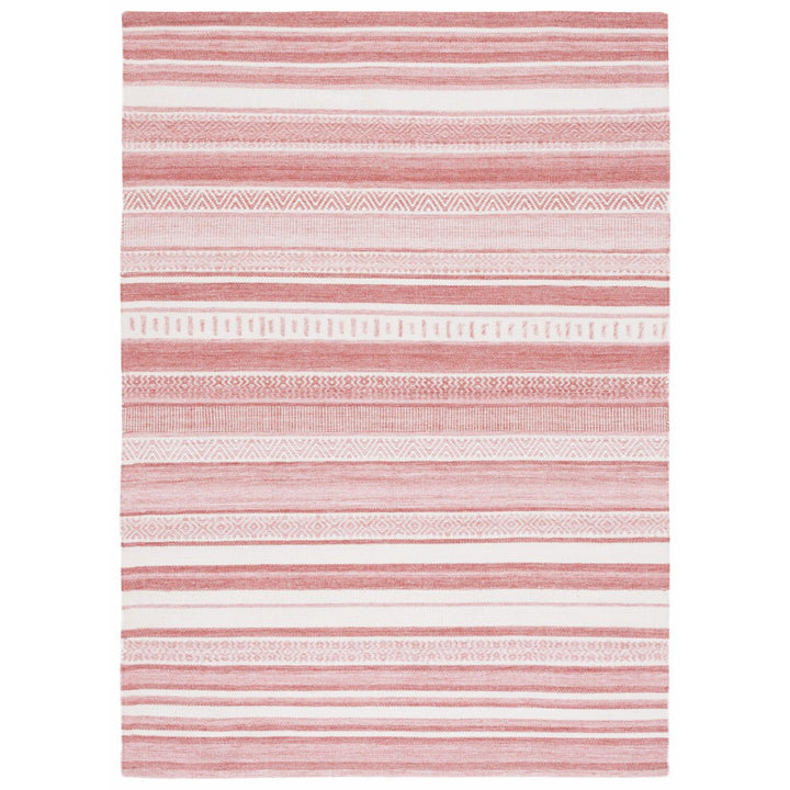 Safavieh STK430U Striped Kilim Pink / Ivory Image 1