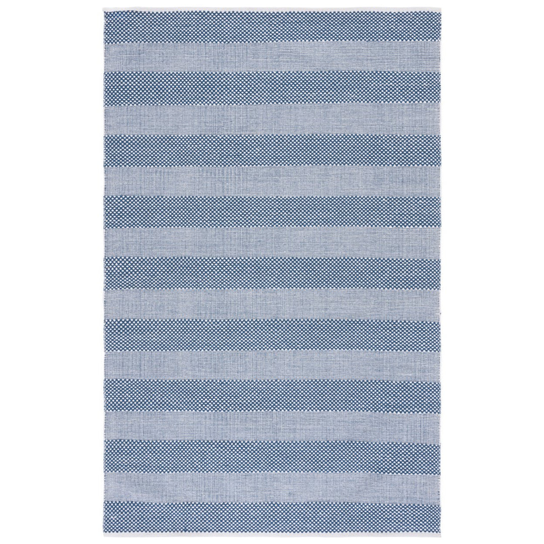 Safavieh STK802M Striped Kilim Ivory / Blue Image 1