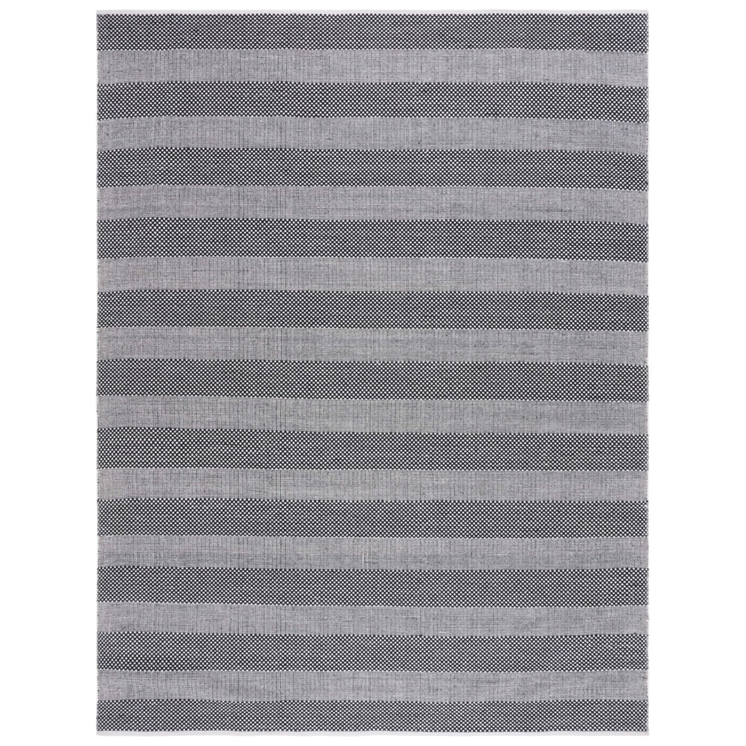 Safavieh STK802Z Striped Kilim Ivory / Black Image 1