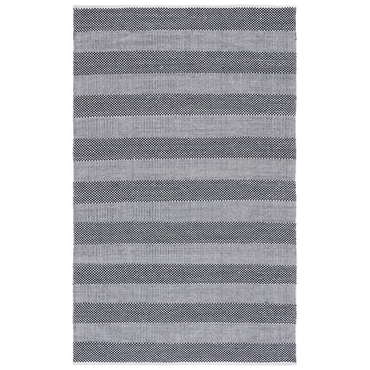 Safavieh STK802Z Striped Kilim Ivory / Black Image 1