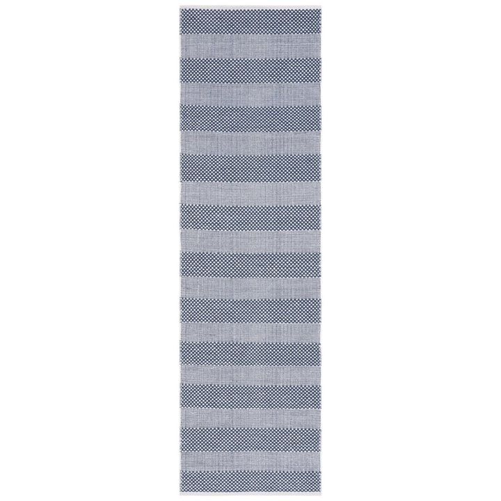 Safavieh STK802M Striped Kilim Ivory / Blue Image 1