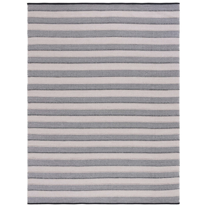 Safavieh STK803Z Striped Kilim Ivory / Black Image 1