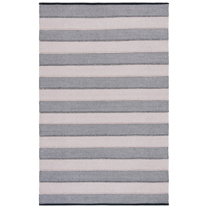 Safavieh STK803Z Striped Kilim Ivory / Black Image 1